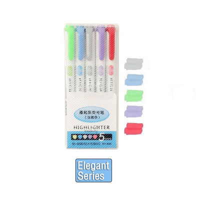 5/10 Krāsas Divgalvu marķieri Pildspalvas mākslas marķieri Kawaii japāņu mīksto krāsu fluorescējošās pildspalvas Skolas un biroja kancelejas preces