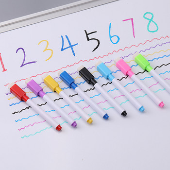 Μαρκαδόρος μαγνητικός πίνακας 8 χρωμάτων με δυνατότητα διαγραφής με μαγνητικό καπάκι και γόμα υγρό με κιμωλία διαγραφόμενο στυλό Art Marker Stationery