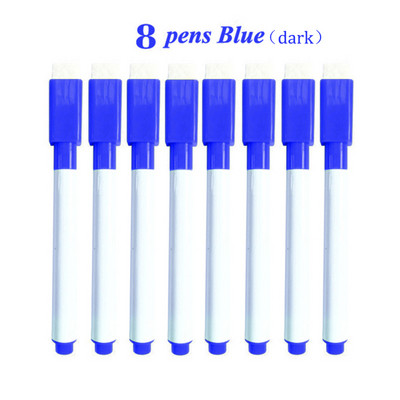 Marker magnetic pentru tablă albă, șters în 8 culori, cu capac magnetic și radieră, cu cretă lichidă, stilou șters, marcator de artă, articole de papetărie