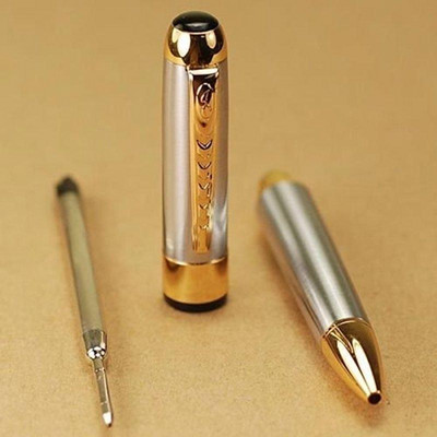 1 komad srebrne i zlatne kemijske olovke Jinhao 250 Novo