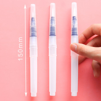 3 τμχ Σετ στυλό πινέλου Nylon Soft Nib Storage Στυλό Νερού Χρήση για Σχέδιο Ακουαρέλα Aqua Brush στυλό Φοιτητικά χαρτικά προμήθειες τέχνης