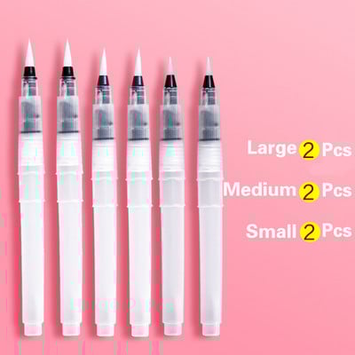 3kom set kistova za pohranjivanje vodene olovke od najlona s mekim vrhom Koristite za crtanje akvarela Aqua kist olovka za studente Pribor za umjetnost