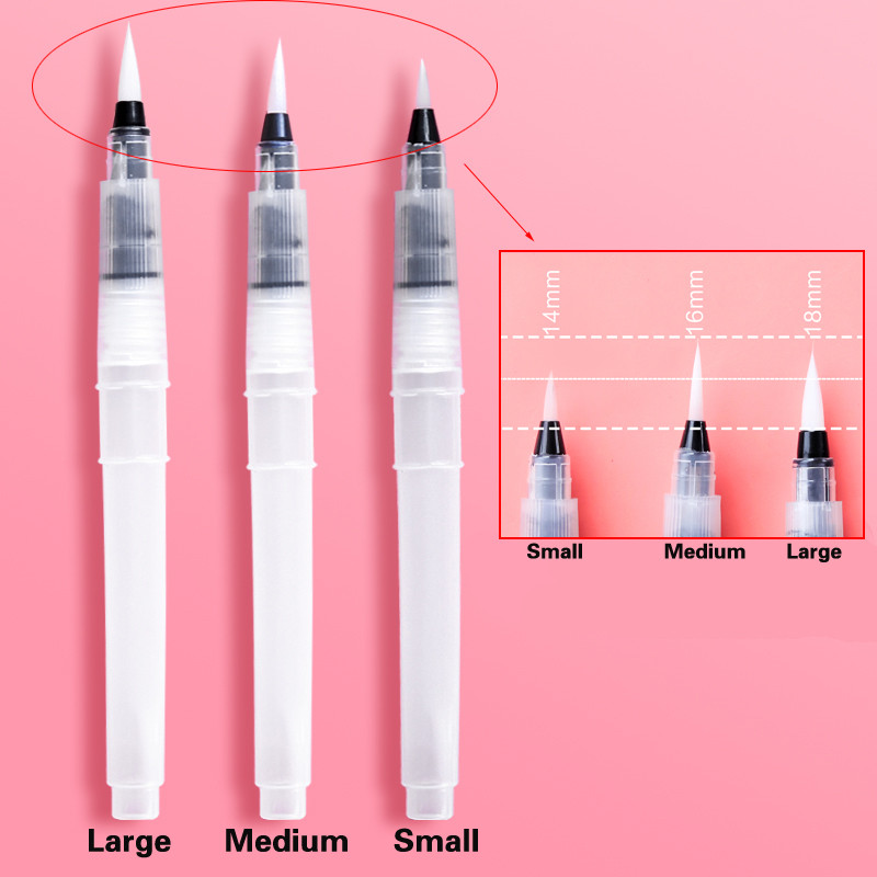 3kom set kistova za pohranjivanje vodene olovke od najlona s mekim vrhom Koristite za crtanje akvarela Aqua kist olovka za studente Pribor za umjetnost
