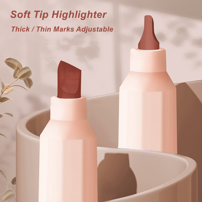 DELI Set markera za označavanje s mekim vrhom, fluorescentna olovka u pastelnim bojama, 3 raspona boja, 6 kom./pak.