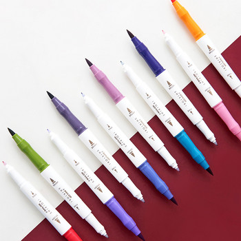 1 τεμ Japanese SAILOR Shikiori Soft Calligraphy Pen Cute Four Seasons Color Pigment Brush Pen Kawaii Art Marker Pen Journal Pen