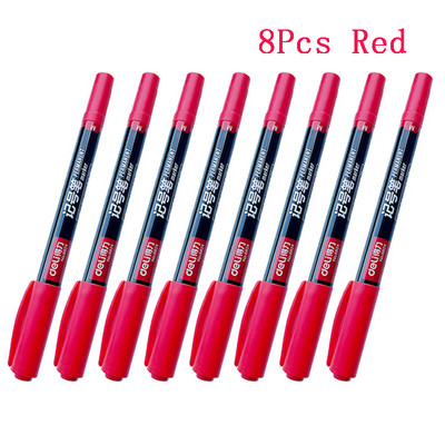 8 komada vodootporne trajne olovke s dvostrukim vrhom 0,5/1,0 mm s vrhom crne/plave/crvene umjetničke slike za grafite Školski uredski pribor