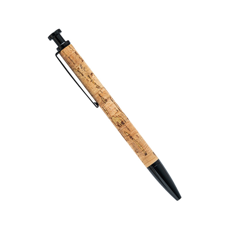 Sissetõmmatav puidust pastapliiats, must tint, kirjutage sujuvalt äriallkirjastamiseks mõeldud pliiats