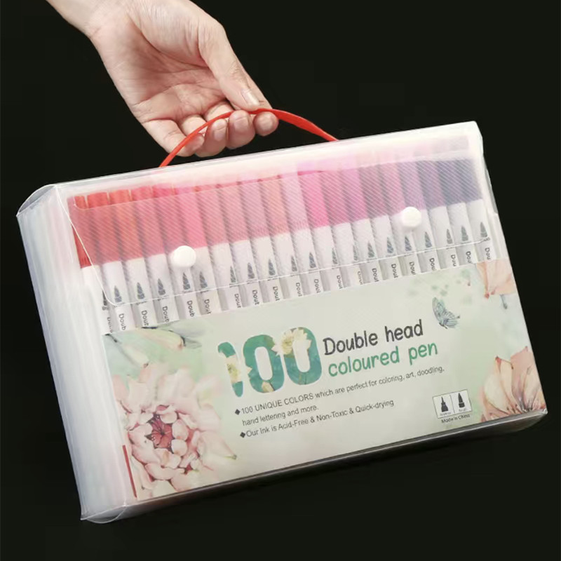 Baikingift 12 boja umjetnički marker FineLiner crtanje slika akvarel umjetnički marker olovke s dvostrukim vrhom kist olovka školski pribor