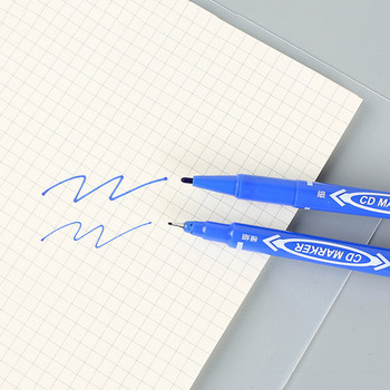 6 τμχ/Σετ Μόνιμη Πέννα Μαρκαδόρου Ελαιώδη Αδιάβροχα Μαύρα Κόκκινα Μπλε στυλό για Μαρκαδόρους Ελαστικών Προμήθειες Γραφικής Πένας Δικέφαλου