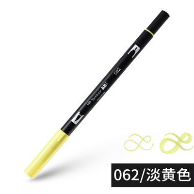 1бр Japan TOMBOW ABT108 Colors Double Tips Art Brush Pen Marker Profession Twin Tip Water Markers Рисуване Училищни пособия