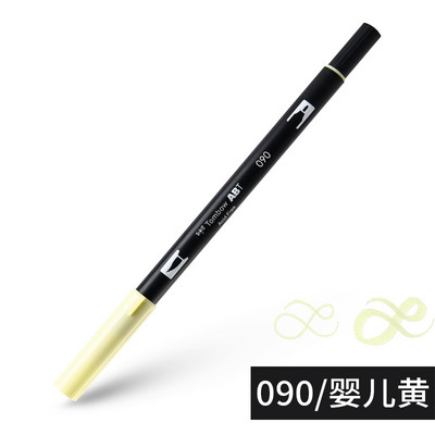 1бр Japan TOMBOW ABT108 Colors Double Tips Art Brush Pen Marker Profession Twin Tip Water Markers Рисуване Училищни пособия
