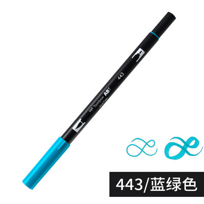 1бр Japan TOMBOW ABT108 Colors Double Tips Art Brush Pen Marker Profession Twin Tip Water Markers Рисуване Училищни пособия