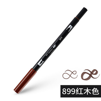 1бр Japan TOMBOW ABT108 Colors Double Tips Art Brush Pen Marker Profession Twin Tip Water Markers Рисуване Училищни пособия