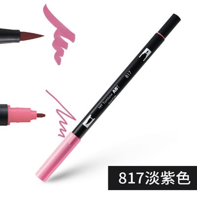 1бр Japan TOMBOW ABT108 Colors Double Tips Art Brush Pen Marker Profession Twin Tip Water Markers Рисуване Училищни пособия