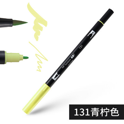 1бр Japan TOMBOW ABT108 Colors Double Tips Art Brush Pen Marker Profession Twin Tip Water Markers Рисуване Училищни пособия