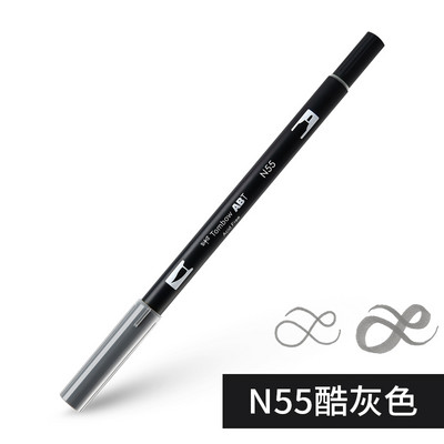 1бр Japan TOMBOW ABT108 Colors Double Tips Art Brush Pen Marker Profession Twin Tip Water Markers Рисуване Училищни пособия