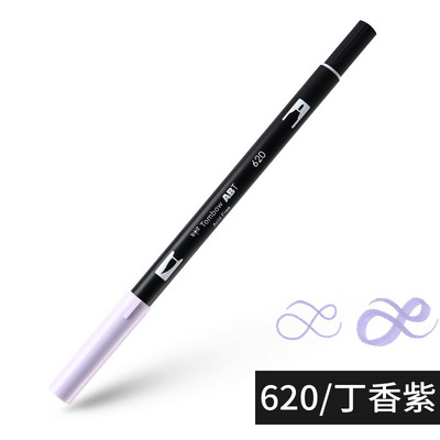1бр Japan TOMBOW ABT108 Colors Double Tips Art Brush Pen Marker Profession Twin Tip Water Markers Рисуване Училищни пособия