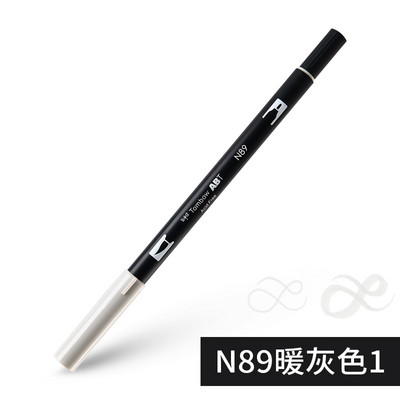 1бр Japan TOMBOW ABT108 Colors Double Tips Art Brush Pen Marker Profession Twin Tip Water Markers Рисуване Училищни пособия