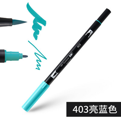 1бр Japan TOMBOW ABT108 Colors Double Tips Art Brush Pen Marker Profession Twin Tip Water Markers Рисуване Училищни пособия