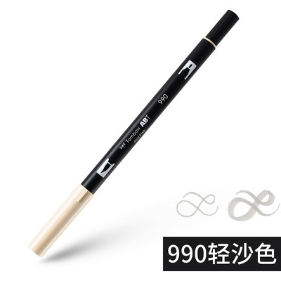 1бр Japan TOMBOW ABT108 Colors Double Tips Art Brush Pen Marker Profession Twin Tip Water Markers Рисуване Училищни пособия