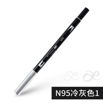 1бр Japan TOMBOW ABT108 Colors Double Tips Art Brush Pen Marker Profession Twin Tip Water Markers Рисуване Училищни пособия