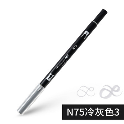 1бр Japan TOMBOW ABT108 Colors Double Tips Art Brush Pen Marker Profession Twin Tip Water Markers Рисуване Училищни пособия