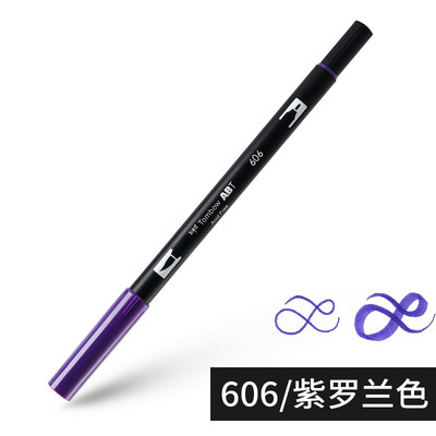 1бр Japan TOMBOW ABT108 Colors Double Tips Art Brush Pen Marker Profession Twin Tip Water Markers Рисуване Училищни пособия