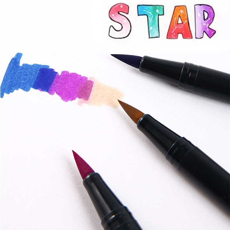 1бр Japan TOMBOW ABT108 Colors Double Tips Art Brush Pen Marker Profession Twin Tip Water Markers Рисуване Училищни пособия