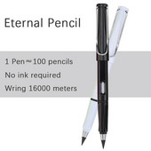 Juoda technologija Nereikia galandinti pieštuko be rašalo Studentas amžinai teigiamai laikysena rašantis pieštukas apdaila tapyba raštinės reikmenys 2vnt