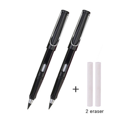 Juoda technologija Nereikia galandinti pieštuko be rašalo Studentas amžinai teigiamai laikysena rašantis pieštukas apdaila tapyba raštinės reikmenys 2vnt