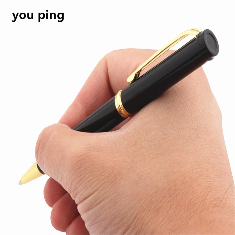 Luksuzna kvaliteta 921 zlatno crna poslovna uredska kemijska olovka New Student School Printers pribor olovke za pisanje