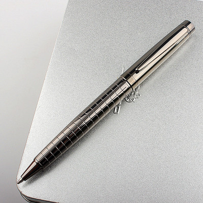 Luxus minőségű 856 Modell metálszürke Üzleti irodai Iskolai irodaszerek Közepes hegyű golyóstoll Új rollerball toll