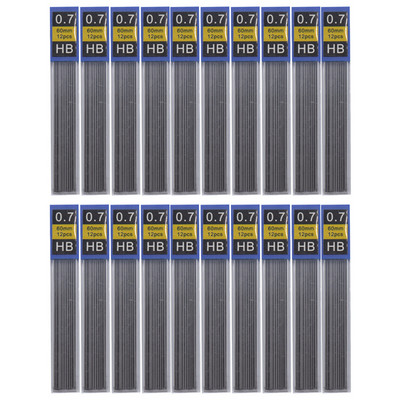 Mechaninis pieštuko švinas 0,3 0,5 0,7 0,9 1,3 2,0 Hb 2B 12 spalvų papildymas plastikiniam metalo presui Automatinis pieštukas, skirtas rašyti tapybai