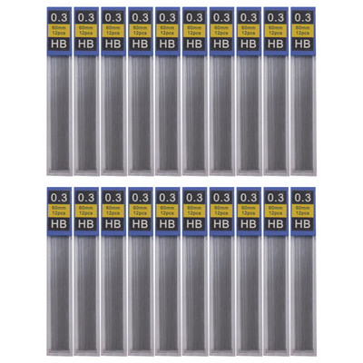 Mechaninis pieštuko švinas 0,3 0,5 0,7 0,9 1,3 2,0 Hb 2B 12 spalvų papildymas plastikiniam metalo presui Automatinis pieštukas, skirtas rašyti tapybai