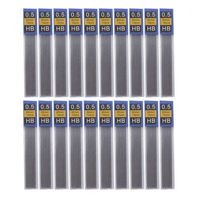 Mechaninis pieštuko švinas 0,3 0,5 0,7 0,9 1,3 2,0 Hb 2B 12 spalvų papildymas plastikiniam metalo presui Automatinis pieštukas, skirtas rašyti tapybai