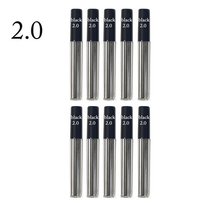 Mechaninis pieštuko švinas 0,3 0,5 0,7 0,9 1,3 2,0 Hb 2B 12 spalvų papildymas plastikiniam metalo presui Automatinis pieštukas, skirtas rašyti tapybai