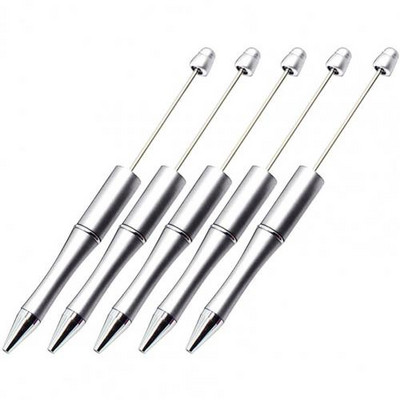 5 kom kemijske olovke 1,0 mm plastične glatke tinte s perlama, dječji pribor, roler, školski pribor