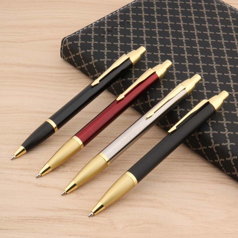 Неръждаема стомана златиста стрелка STUDENT PEN Press Metal Ballpoint Pen