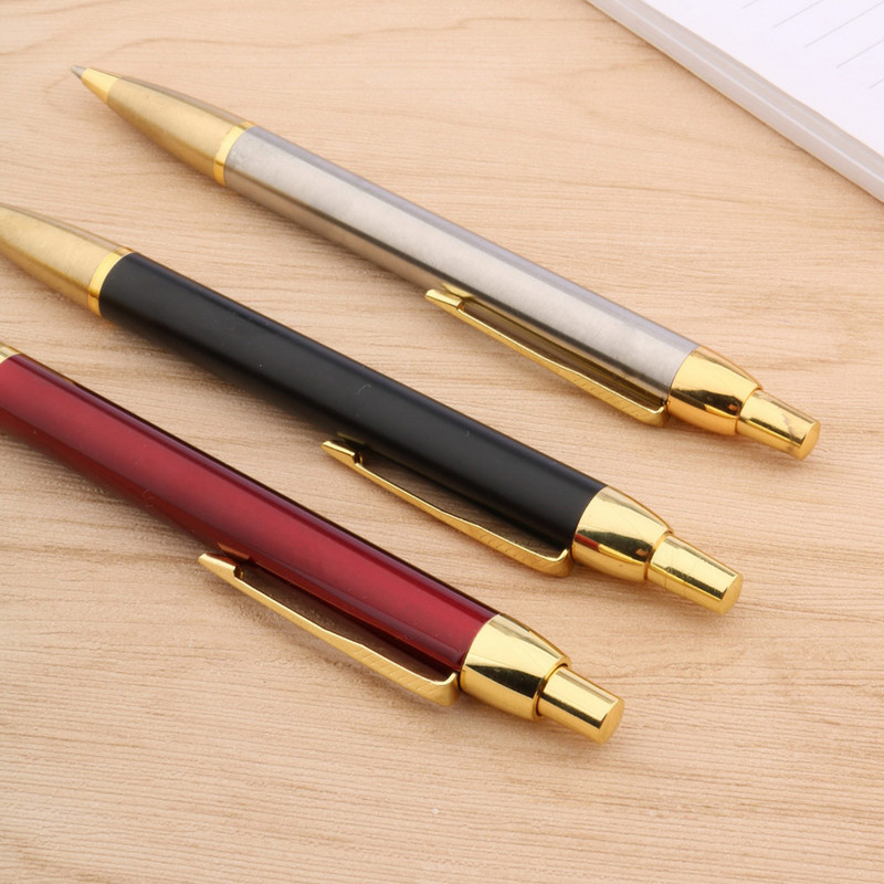 Неръждаема стомана златиста стрелка STUDENT PEN Press Metal Ballpoint Pen