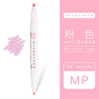 35 krāsu Japāna Zebra Mildliner marķieri Marķieri Pildspalvas WKT7 Divpusējs smalks/trekns uzgalis Vieglas laineris Krāsas Ūdensizturīgi Izceltie produkti