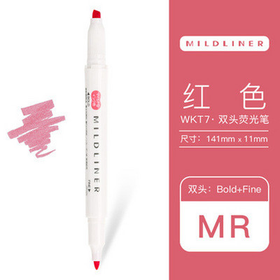 35 krāsu Japāna Zebra Mildliner marķieri Marķieri Pildspalvas WKT7 Divpusējs smalks/trekns uzgalis Vieglas laineris Krāsas Ūdensizturīgi Izceltie produkti