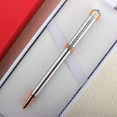 Πολυτελής ποιότητας 719 Silvery Business Office Medium Nib στυλό New School Stationery Supplies Gold στυλό