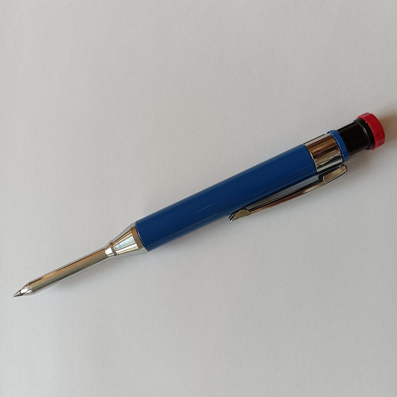 Creion cu gaură adâncă de 2,8 mm pentru desen pentru lemn, creion mecanic din metal, creion automat de 2,8 mm, creion cu mine, suport mecanic pentru mine