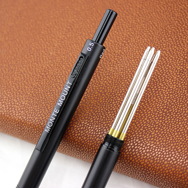 Prabangūs 4 viename metaliniai rutuliniai rašikliai Daugiafunkciniai tušinukai metaliniai rašikliai Yra geros kokybės su metaliniu mechaniniu pieštuku