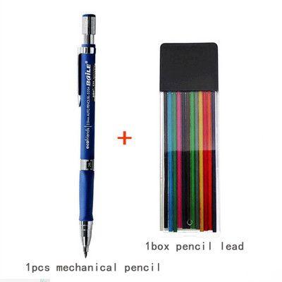 Set de creioane mecanice de 2,0 mm 2B creion colorat creion automat pentru desen, scriere, instrumente de schiță, articole de papetărie