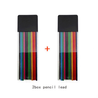 Set de creioane mecanice de 2,0 mm 2B creion colorat creion automat pentru desen, scriere, instrumente de schiță, articole de papetărie