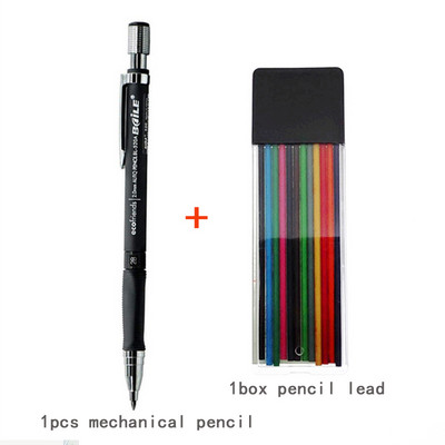 Set de creioane mecanice de 2,0 mm 2B creion colorat creion automat pentru desen, scriere, instrumente de schiță, articole de papetărie