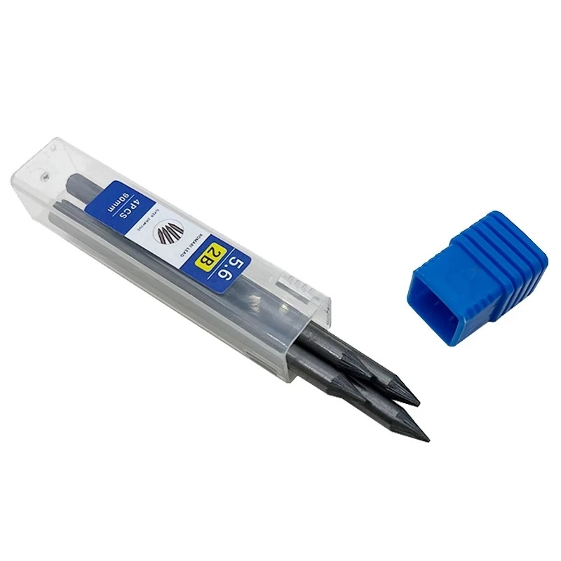 5,6 мм метален молив за рисуване с 2B 4B 6B 8B набор от поводи Професионален механичен молив за художествени скици Kawaii Канцеларски материали