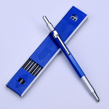 Метални механични моливи 2,0 mm 2B държач за олово Комплект моливи за чертане с поводи Писане Училищен подарък Канцеларски материали