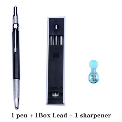 Creioane mecanice metalice 2,0 mm 2B Suport pentru mine Desenare Desen Set creioane cu mine Scriere Cadou școală Papetarie